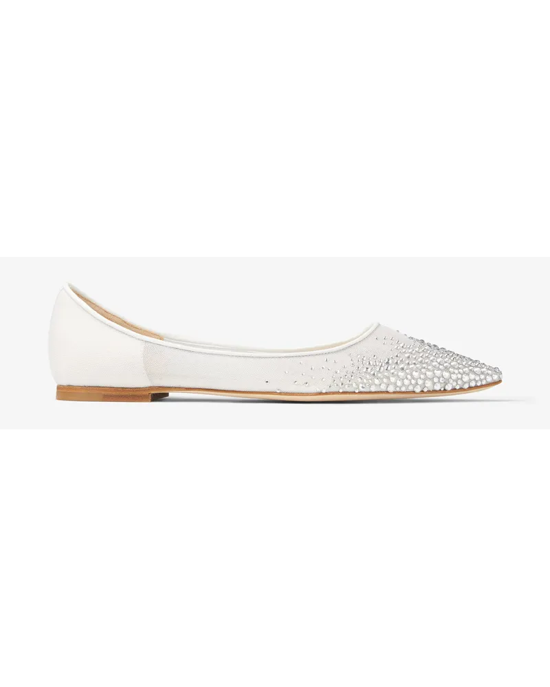 Jimmy Choo Love Flat Weiß