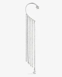 Jimmy Choo Right Fringe Ear Cuff Silber