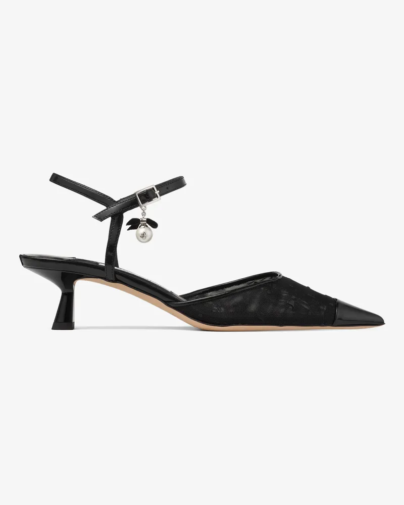 Jimmy Choo Aren Sling Back 45 Schwarz