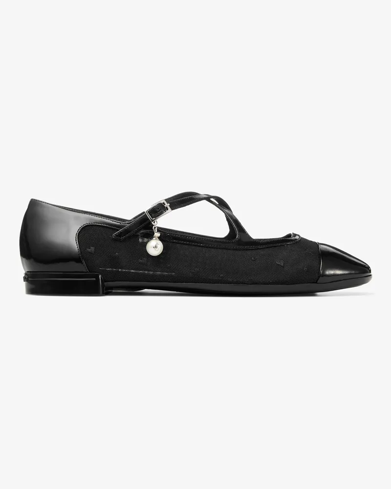Jimmy Choo Eleri Ballerina Schwarz