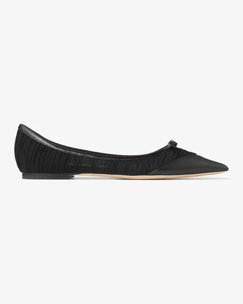 Jimmy Choo Love Mesh Flat Schwarz