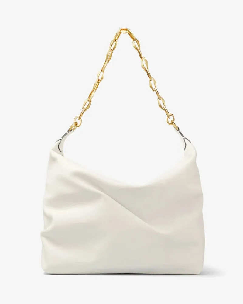 Jimmy Choo Diamond Soft Hobo Small Latte