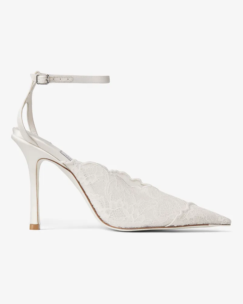 Jimmy Choo Faiz 100 Elfenbein