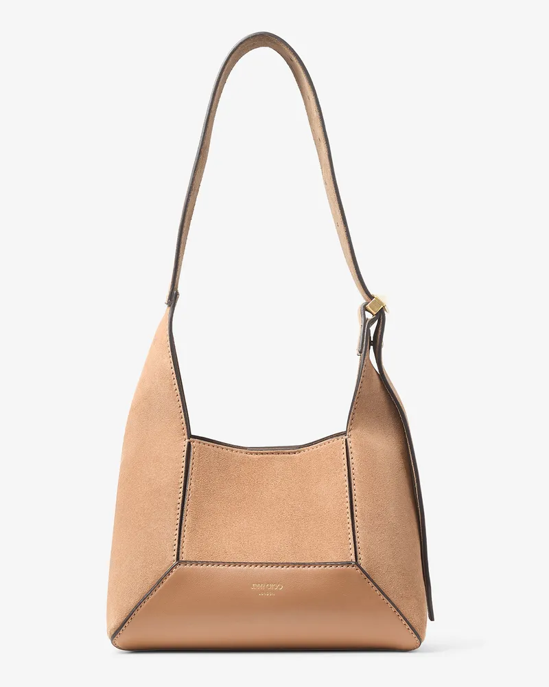 Jimmy Choo Diamond Hobo Small Toffee