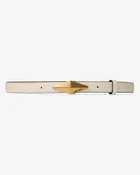 Jimmy Choo Diamond Clasp Belt Silver