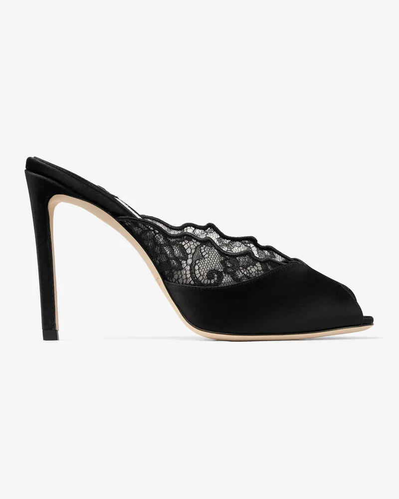 Jimmy Choo Brigitte Mule 100 Schwarz