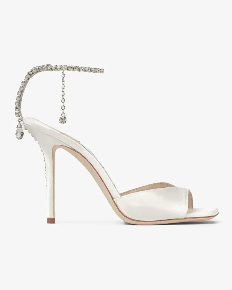 Jimmy Choo Saeda Sandal 100 Elfenbein