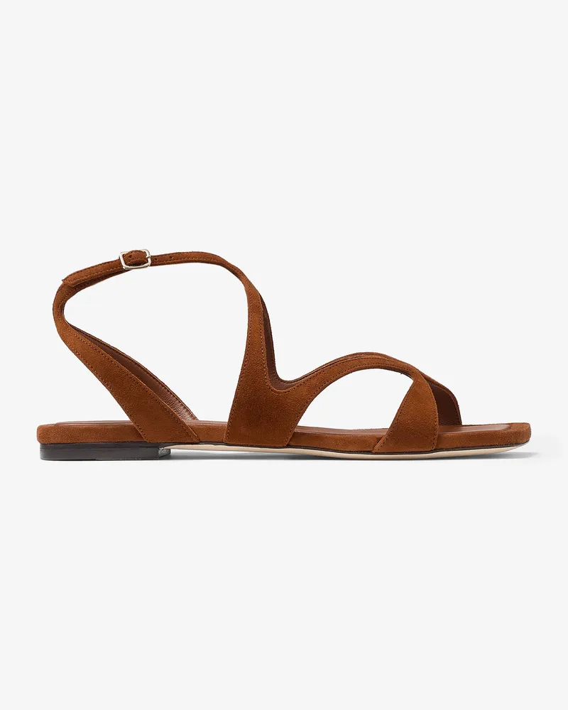 Jimmy Choo Ayla Flat Hellbraun