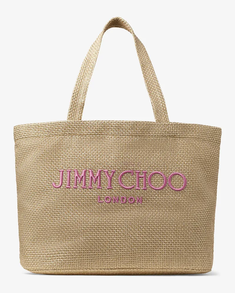 Jimmy Choo Beach Tote East-West Doré