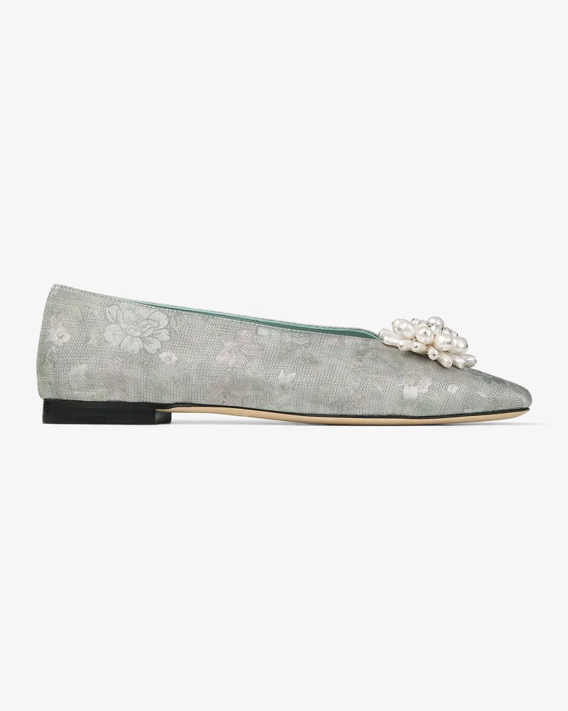 Jimmy Choo Ines Flat Hellgrün