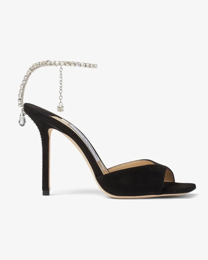 Jimmy Choo Saeda Sandal 100 Schwarz
