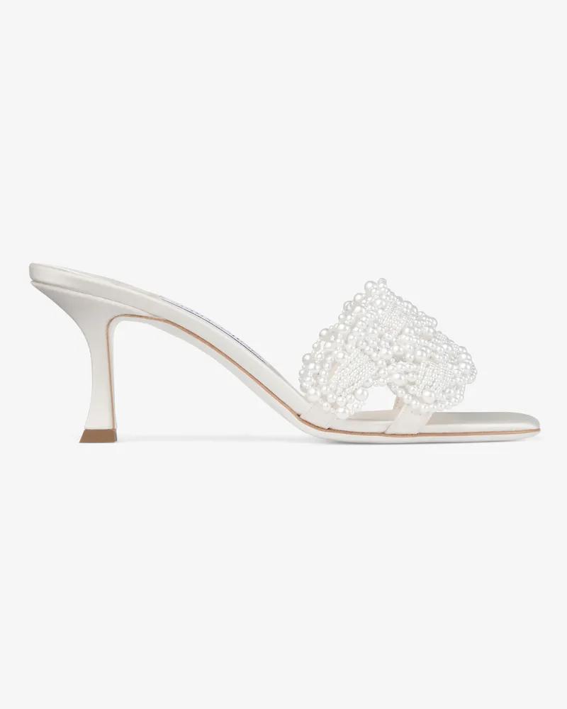 Jimmy Choo Cary Mule 70 Elfenbein