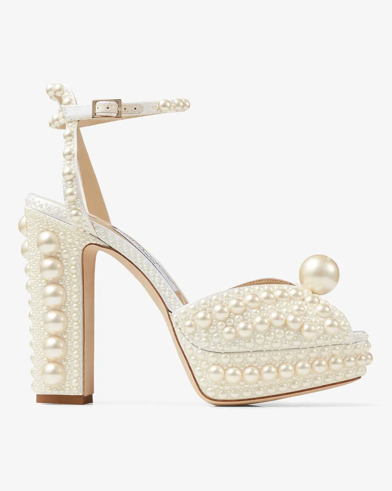 Jimmy Choo Sacaria Platform 120 Weiß