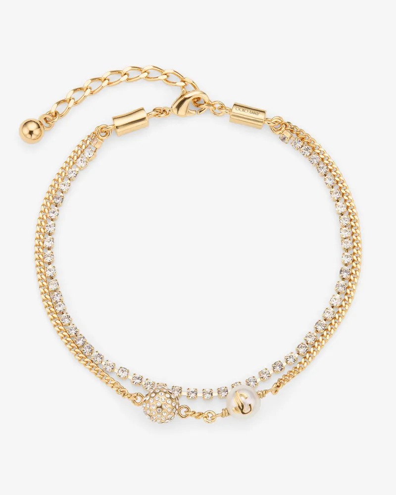 Jimmy Choo Auri Anklet Gold