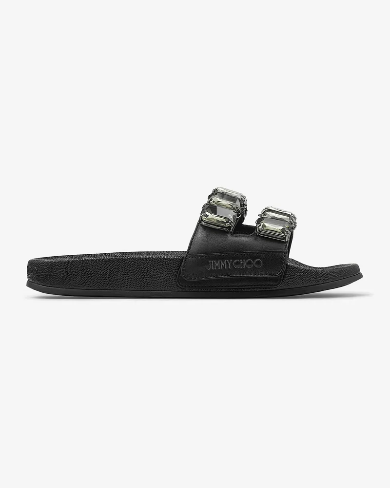 Jimmy Choo Fitz Crystal Schwarz