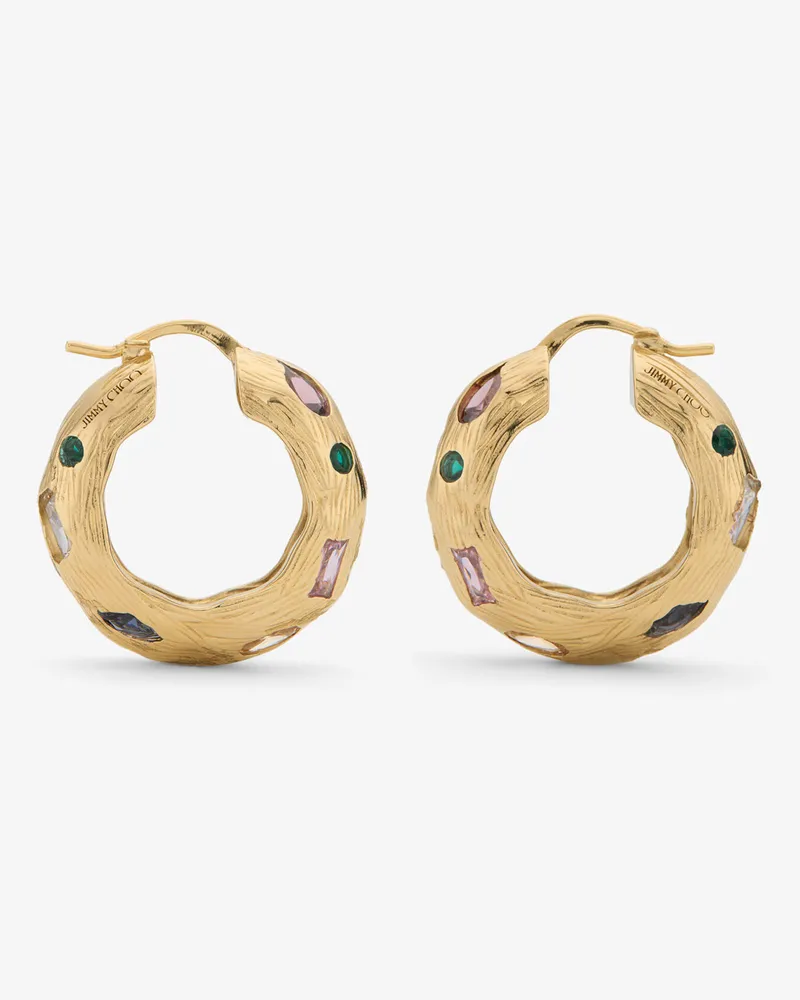 Jimmy Choo Stones Earrings Goldmix