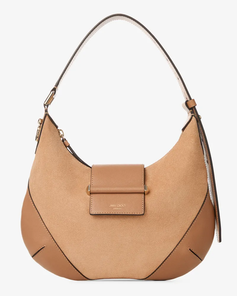 Jimmy Choo Bar Hobo Small Toffee