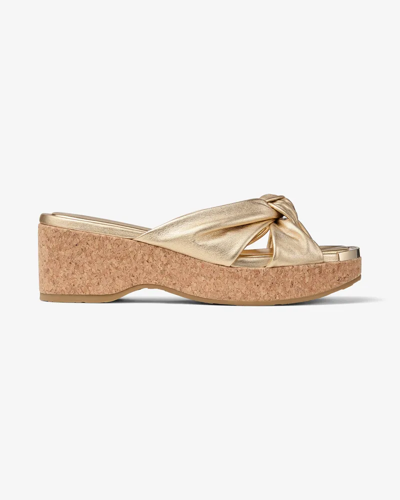 Jimmy Choo Avenue Wedge 50 Doré