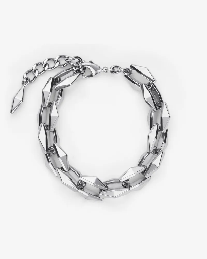 Jimmy Choo Diamond Chain Bracelet Antiksilber