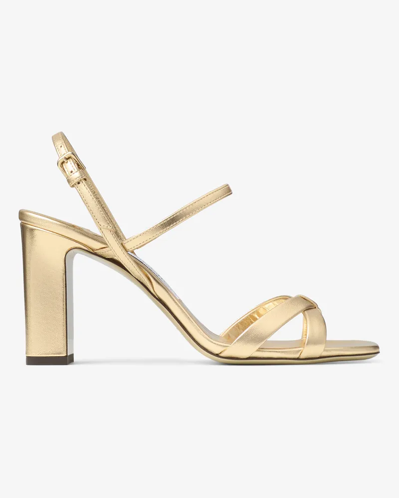 Jimmy Choo Elsy Block Heel 85 Silver