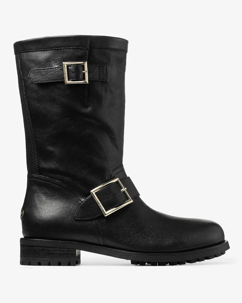 Jimmy Choo Biker Mid Schwarz