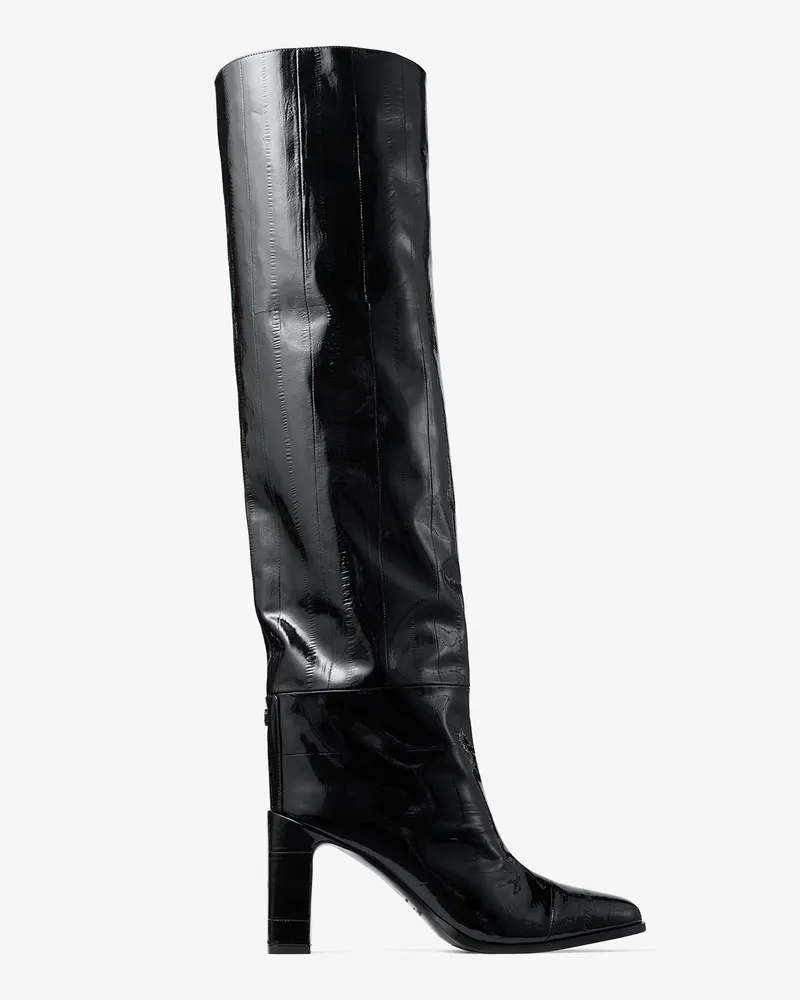 Jimmy Choo Caly Over The Knee 85 Schwarz