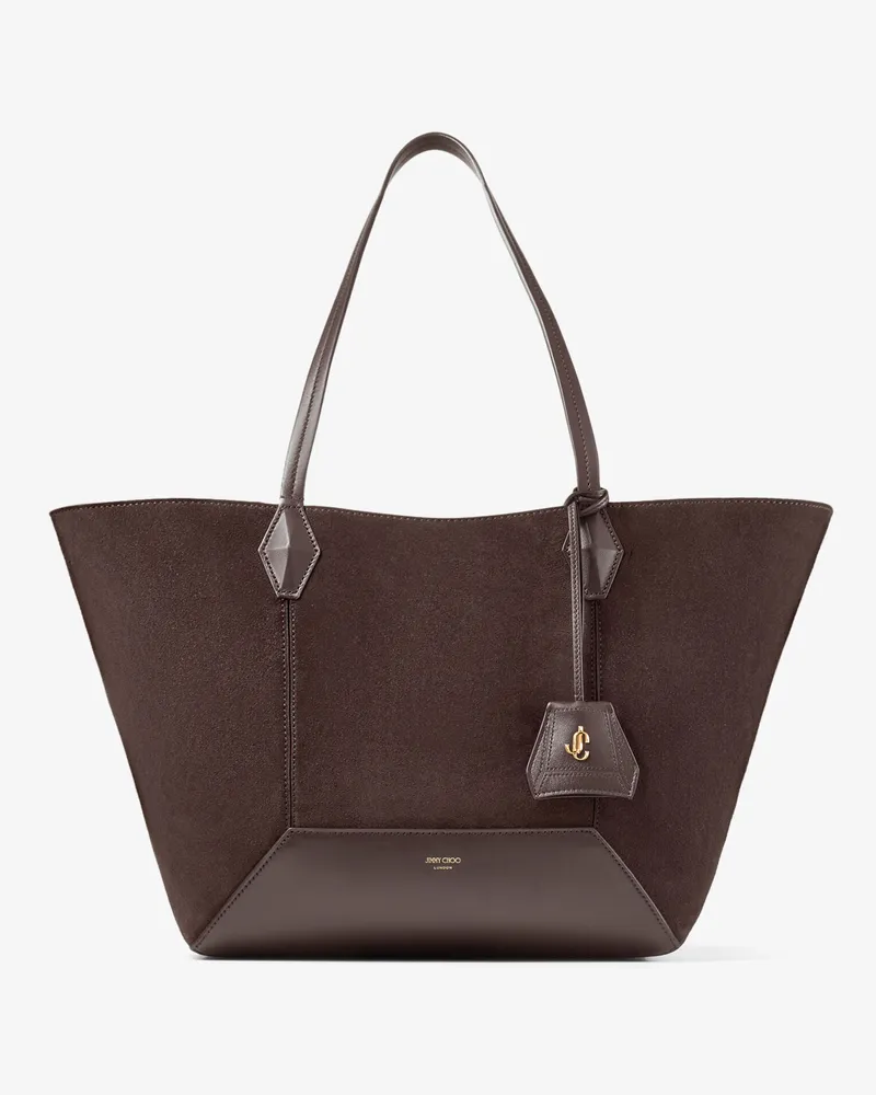 Jimmy Choo Diamond Tote Medium Kaffee