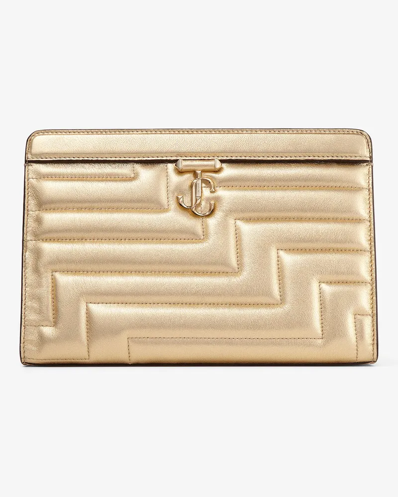 Jimmy Choo Avenue Pouch Gold