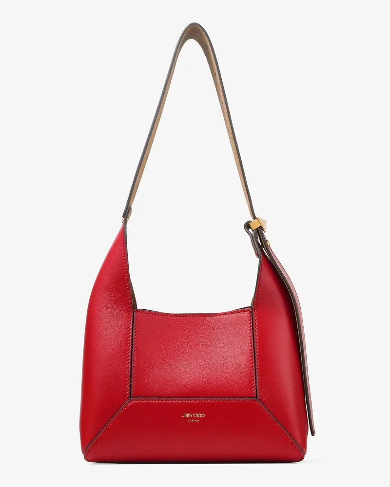 Jimmy Choo Diamond Hobo Small Rubinrot