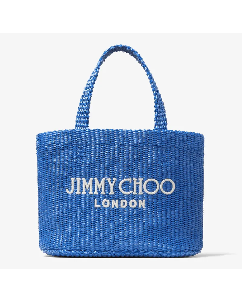 Jimmy Choo Beach Tote East-West Mini Himmelblau