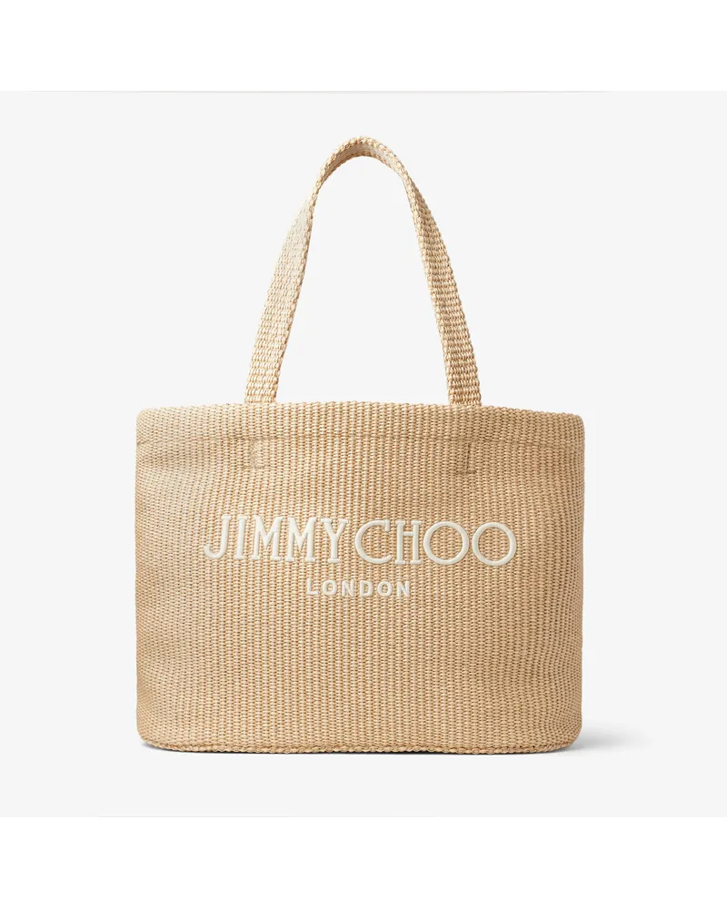 Jimmy Choo Beach Tote East-West Natur