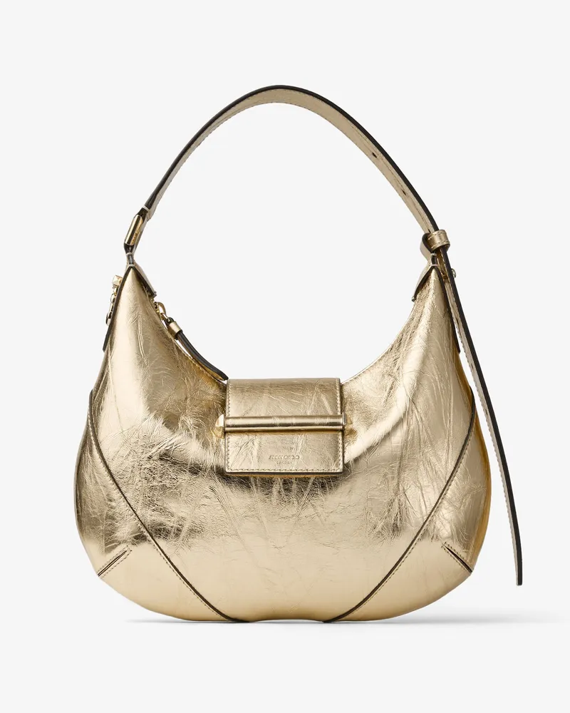 Jimmy Choo Bar Hobo Small Gold