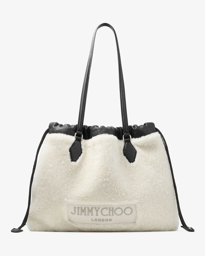 Jimmy Choo Drawstring Tote Medium Natur