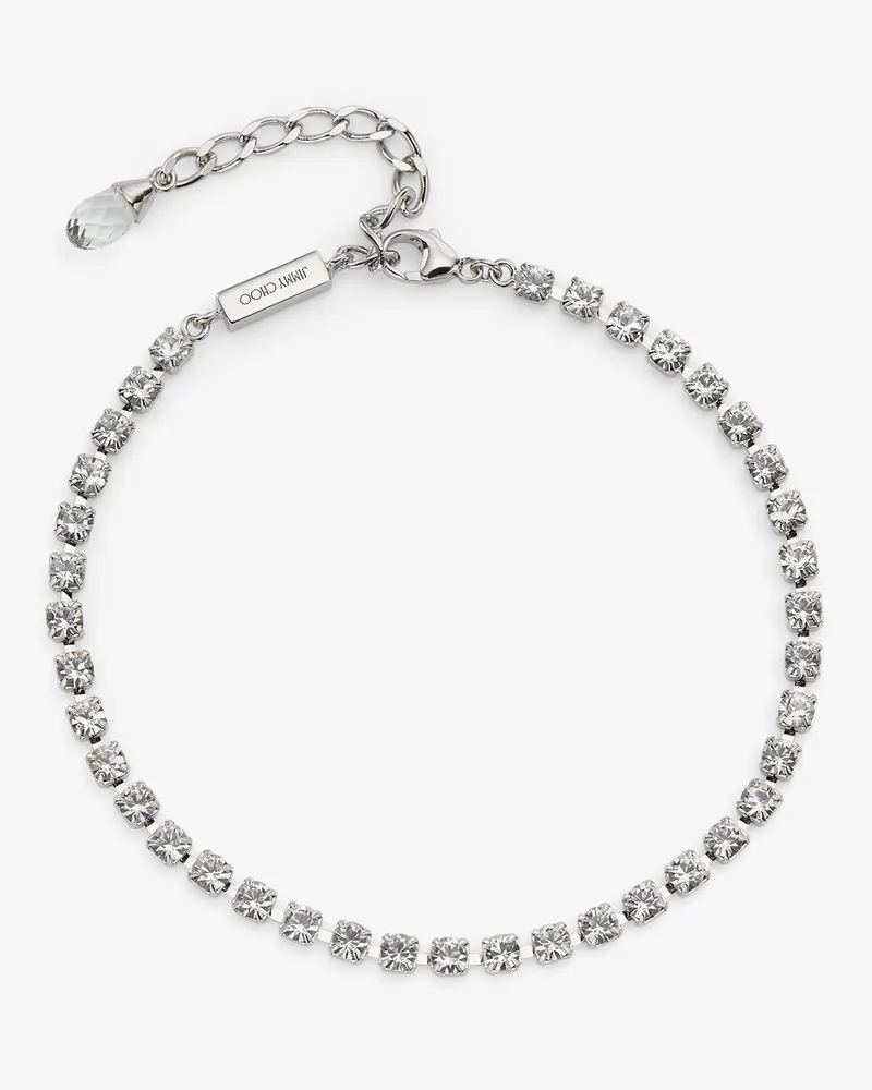 Jimmy Choo Saeda Anklet Silber
