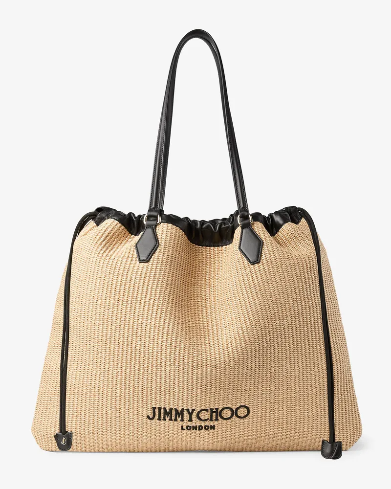 Jimmy Choo Drawstring Tote Large Natur