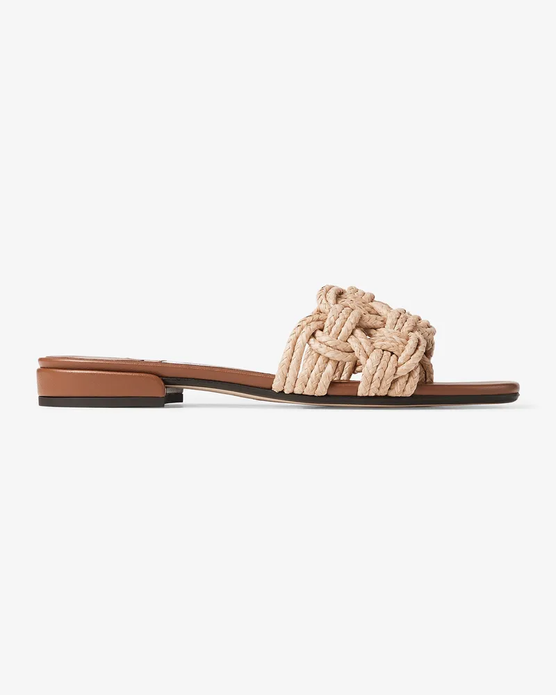 Jimmy Choo Chara Flat Hellbraun