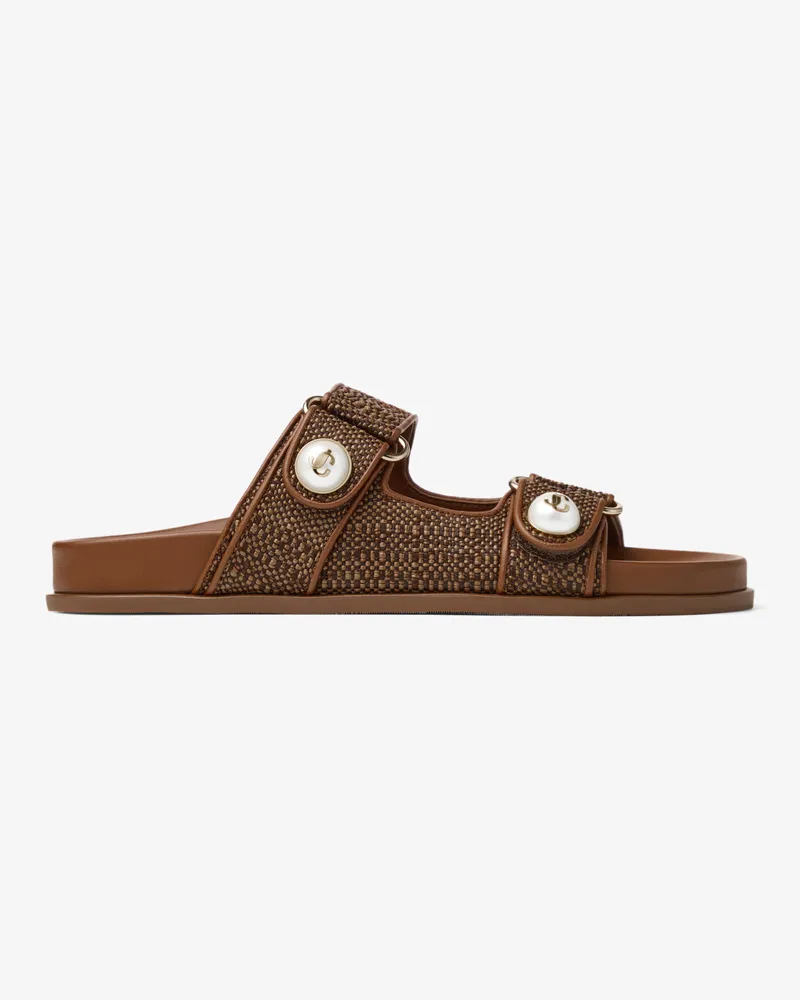 Jimmy Choo Fayence Sandal Hellbraun