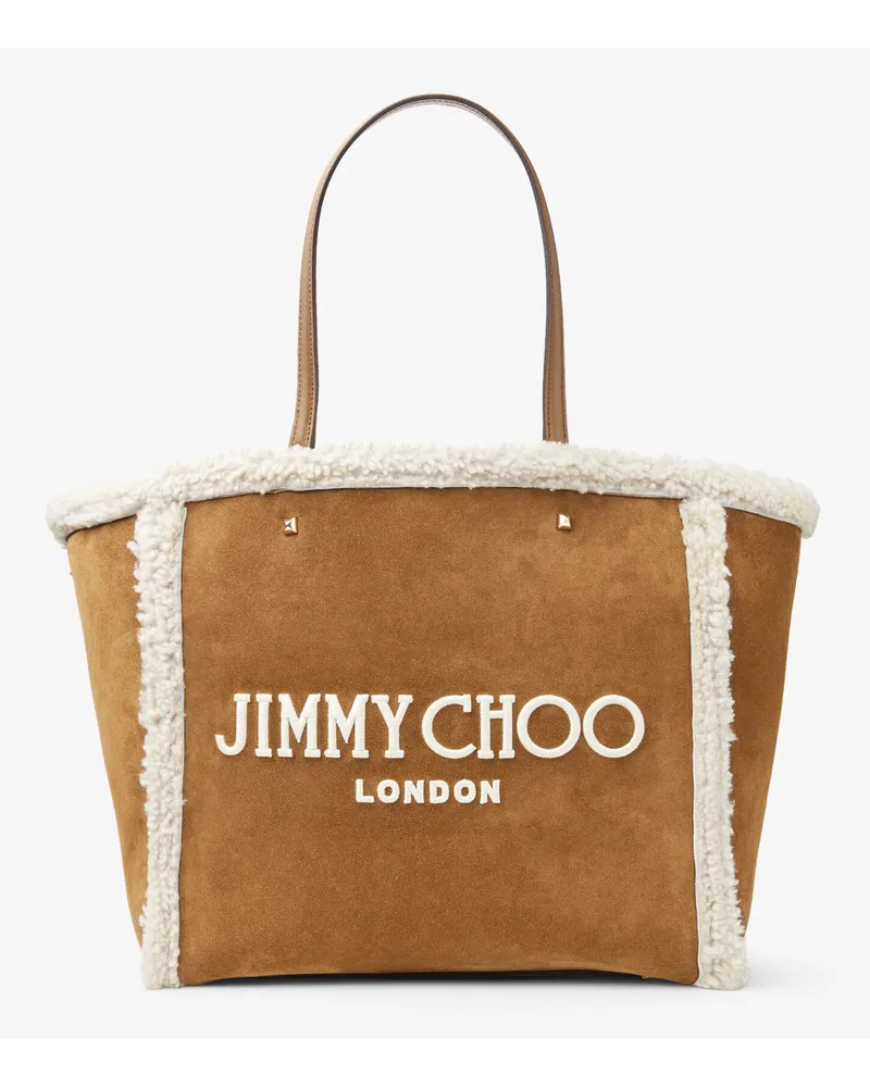 Jimmy Choo Avenue Tote Bag Khakibraun