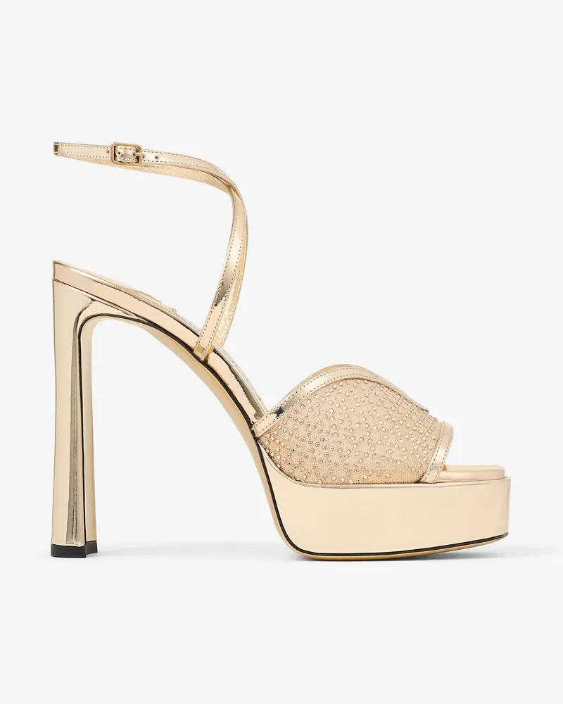 Jimmy Choo Karli Platform 125 Gold