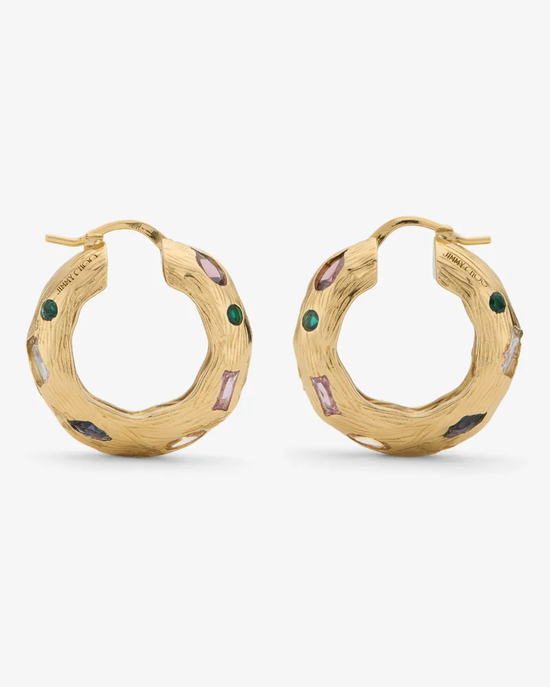 Jimmy Choo Stones Earrings Goldmix