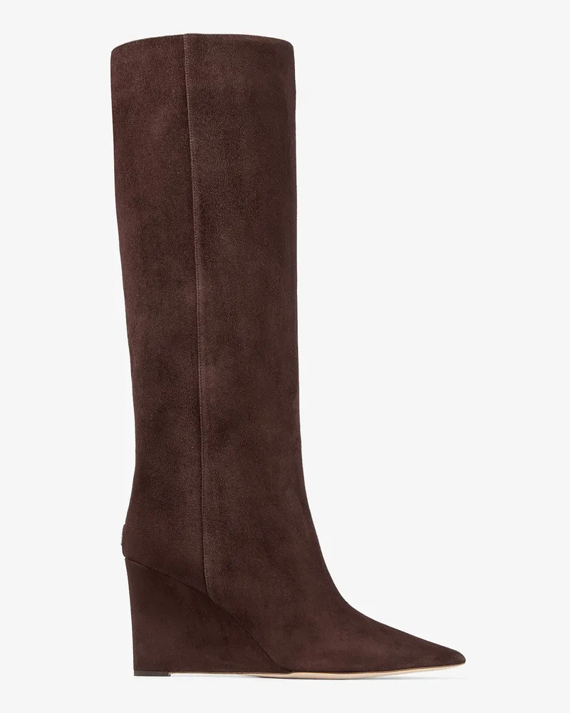 Jimmy Choo Blake Knee Boot 85 Schokolade