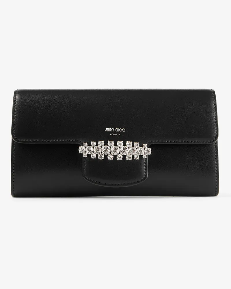 Jimmy Choo Bing Wallet Chain Schwarz