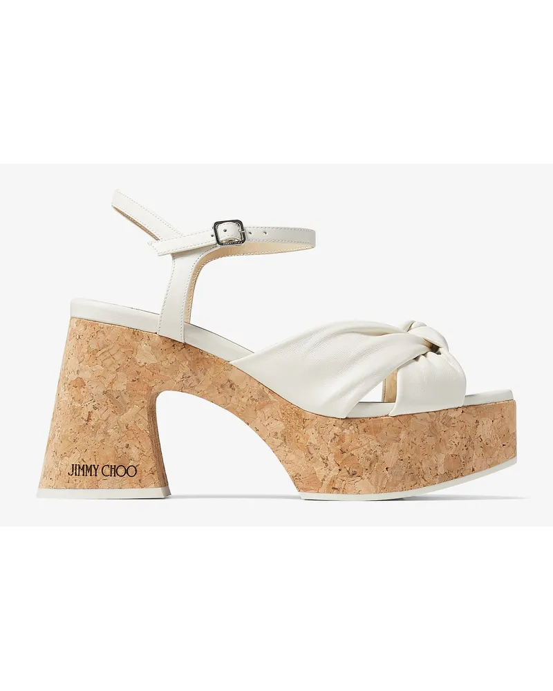 Jimmy Choo Heloise Wedge 95 Neutral