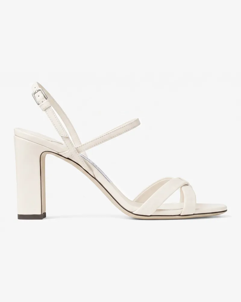 Jimmy Choo Elsy Block Heel 85 Neutral