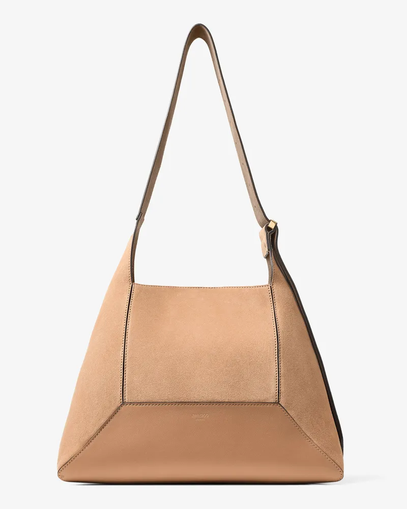 Jimmy Choo Diamond Hobo Medium Toffee