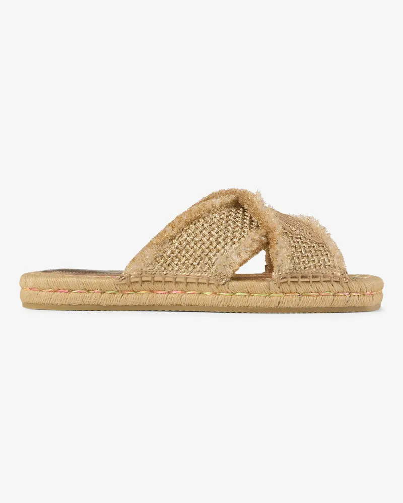Jimmy Choo Aciel Sandal Flat Doré
