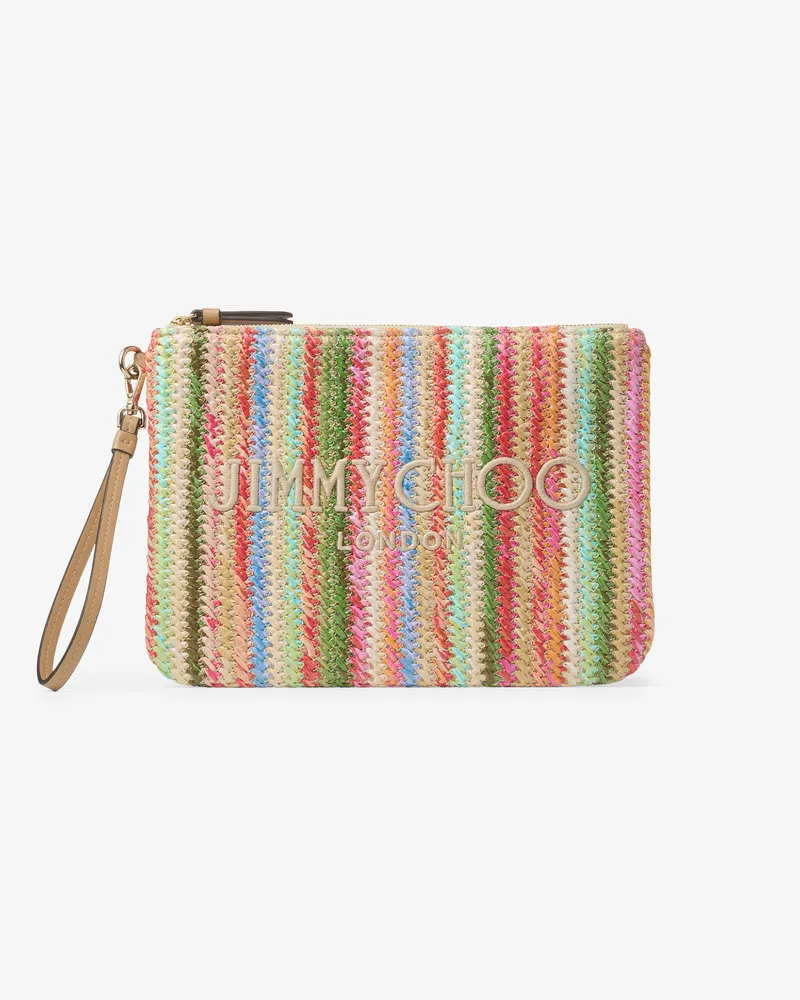 Jimmy Choo Zip Top Pouch Multicolore