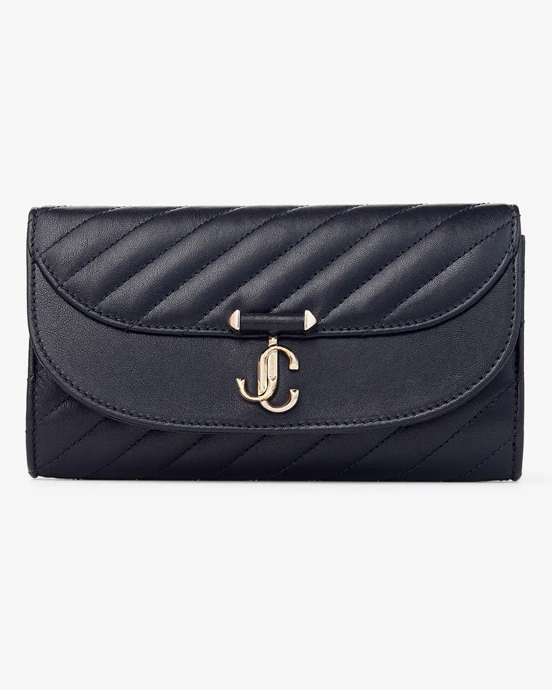 Jimmy Choo Curve Wallet With Chain Marine