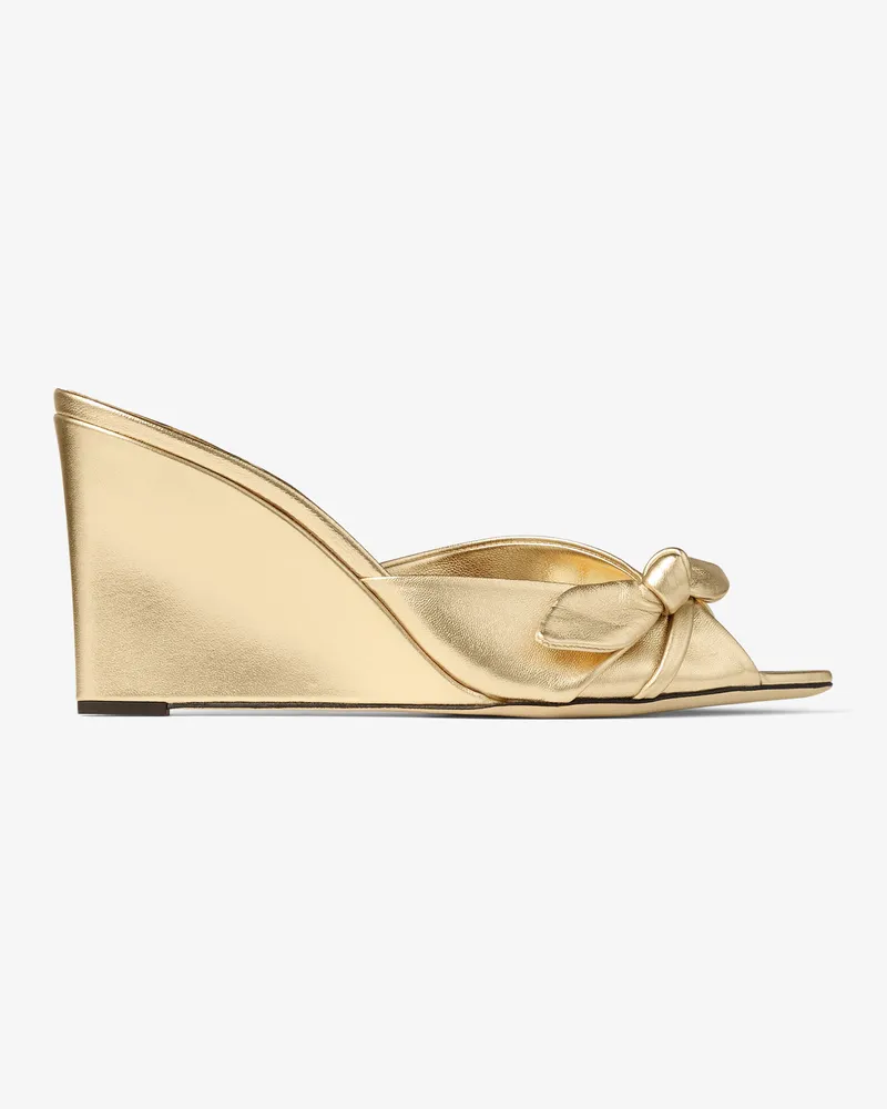 Jimmy Choo Livi Wedge 85 Gold