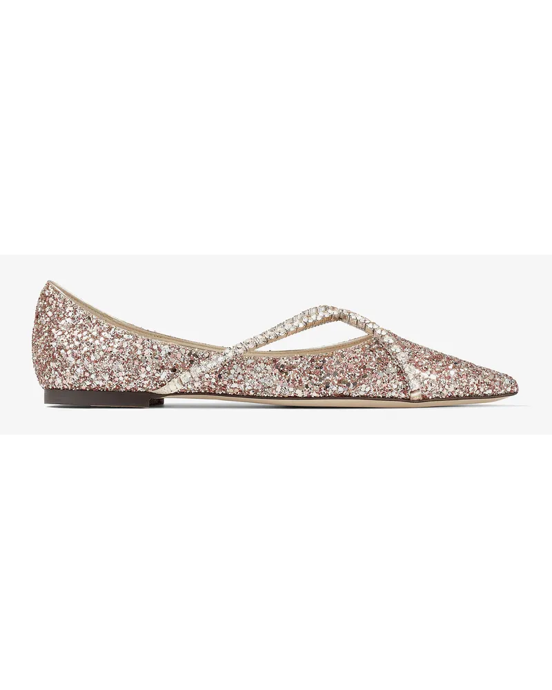 Jimmy Choo Genevi Flat Rosenoptik